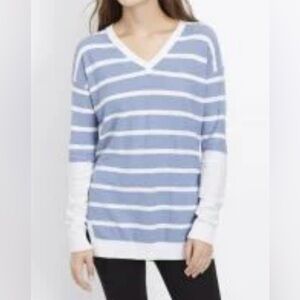 Vince Blue Cotton Light sweater v neck S